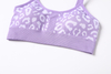 A BRA FOR YOGA AND STUDIO CLASSES, MADE IN PART WITH RECYCLED MATERIALS.