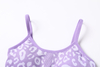 A BRA FOR YOGA AND STUDIO CLASSES, MADE IN PART WITH RECYCLED MATERIALS.