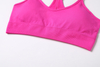 A BRA FOR YOGA AND STUDIO CLASSES, MADE IN PART WITH RECYCLED MATERIALS.