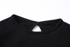 A CROPPED TEE .MADE IN PART WITH RECYCLED MATERIALS.